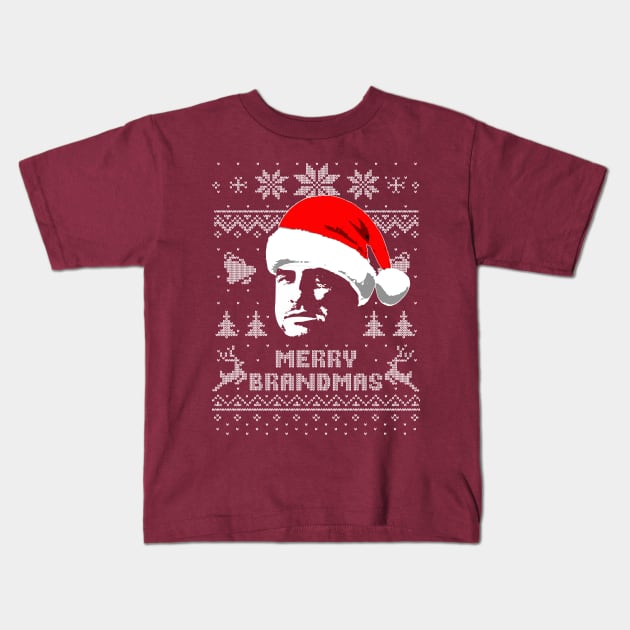 Merry Brandmas Brando Kids T-Shirt by Nerd_art